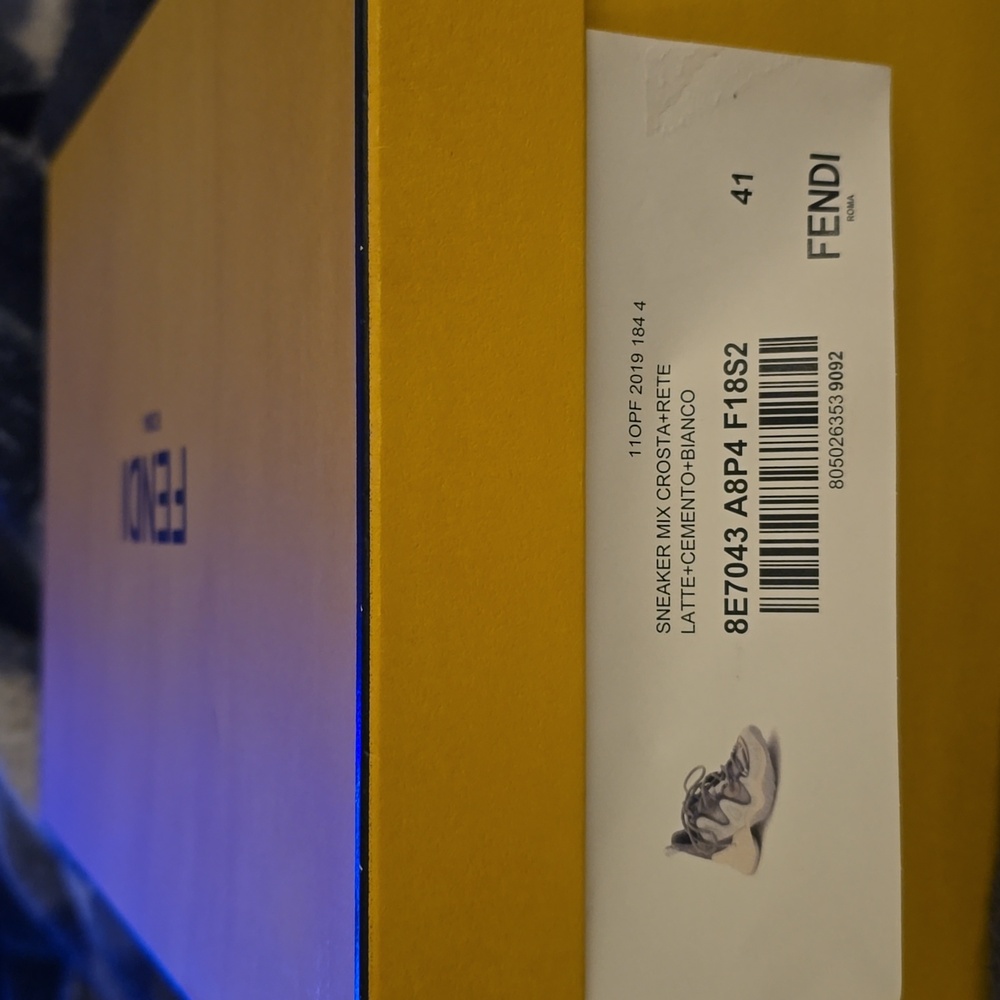 Fendi Grey FFluid Low-Top Sneakers - Picture 8 of 8